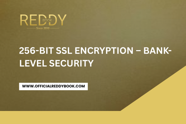 256 bit SSL Encryption Bank Level Security